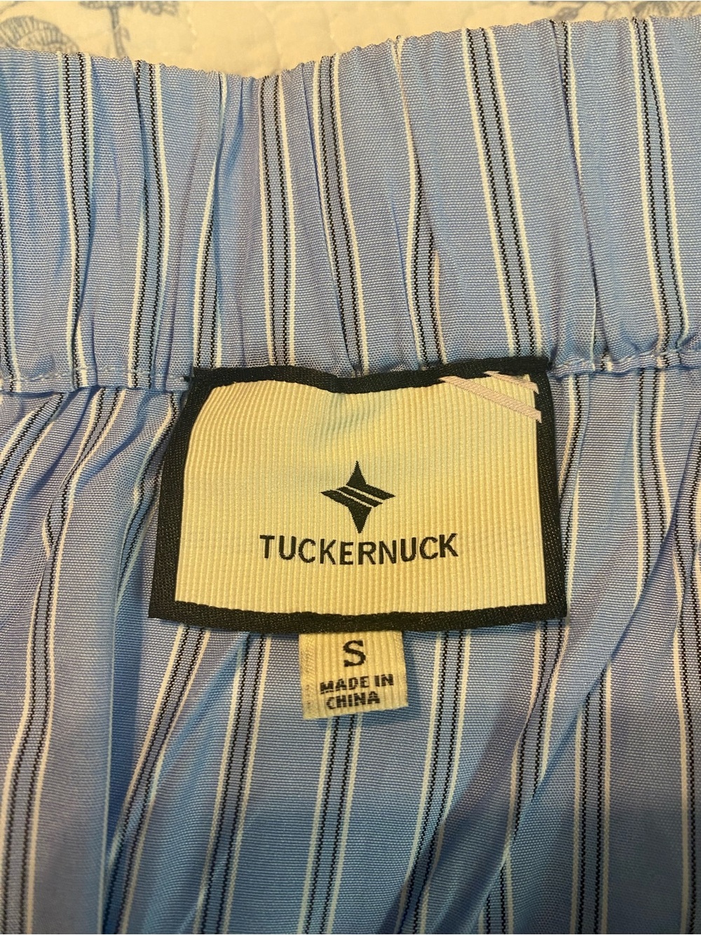 Tuckernuck Ava Jacket and Matching Evelyn Skirt Cornflower Blue Striped Size S - Picture 8 of 12